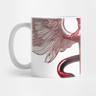 Caduceus Red Shadow Silhouette Anime Style Collection No. 208 Mug